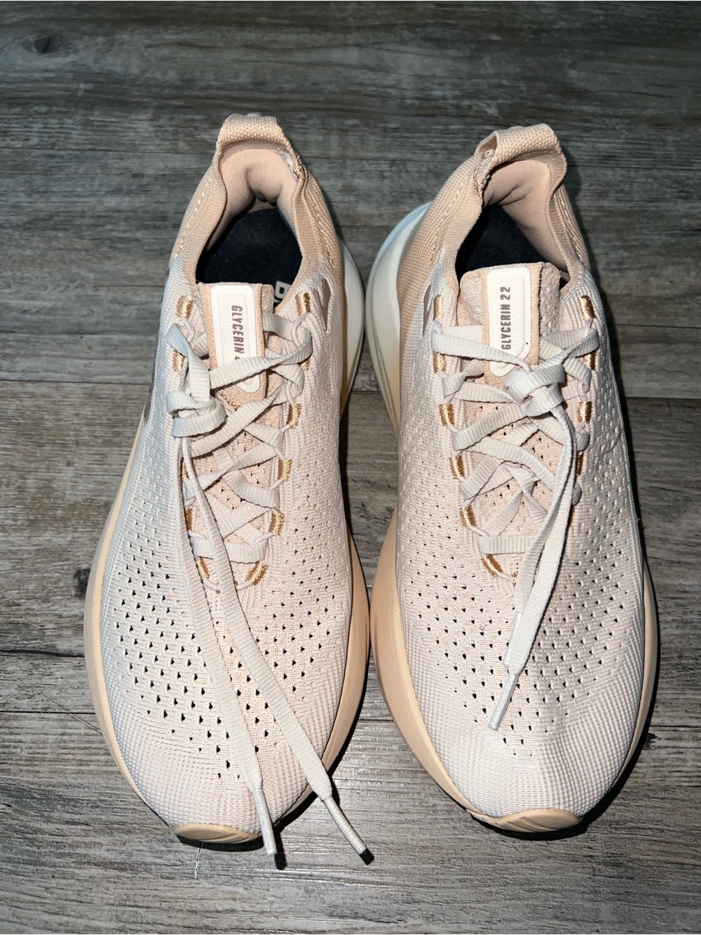 Brooks Women’s Glycerin Stealthfit 22 Neutral Running Shoe, Beige | US Size 8 - Picture 8 of 8
